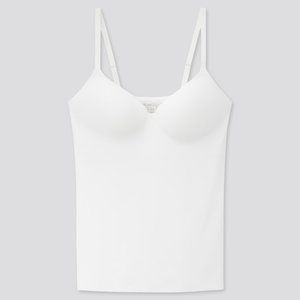 UNIQLO WOMEN AIRISM SEAMLESS V-NECK CAMISOLE BRA T